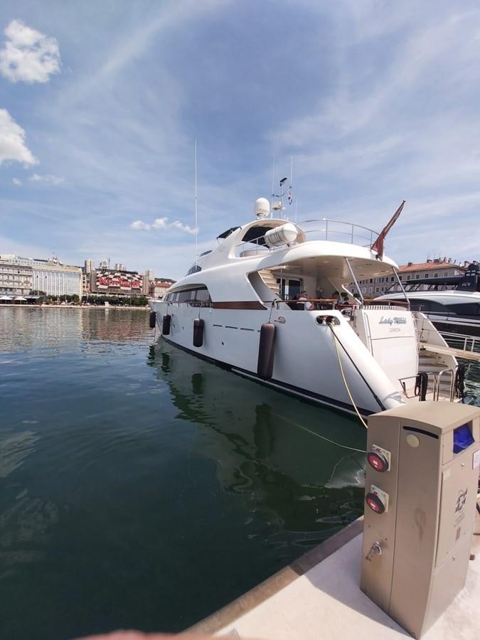 a boat on the water aboard LADY MIKKI Yacht for Sale