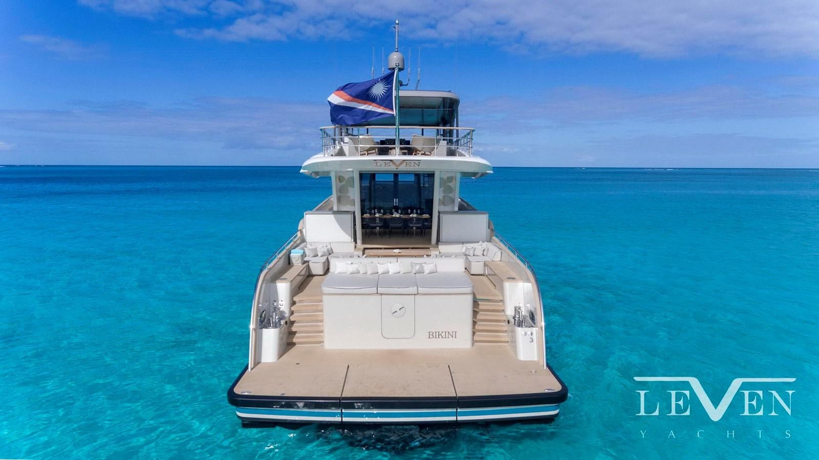 a boat in the water aboard LEVEN 90 Yacht for Sale