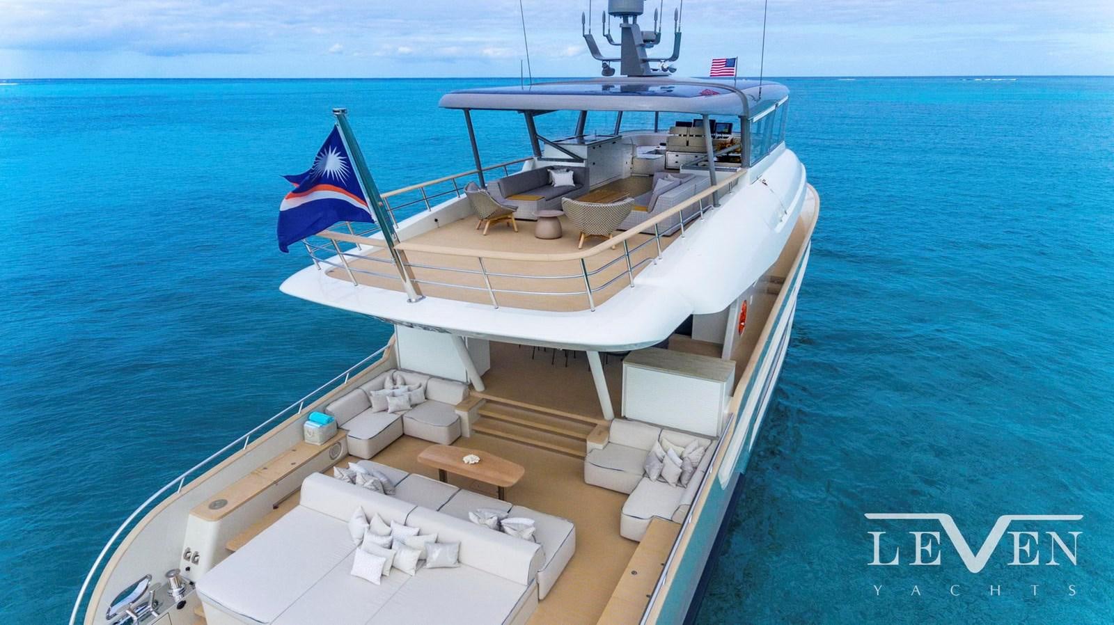 a boat on the water aboard LEVEN 90 Yacht for Sale