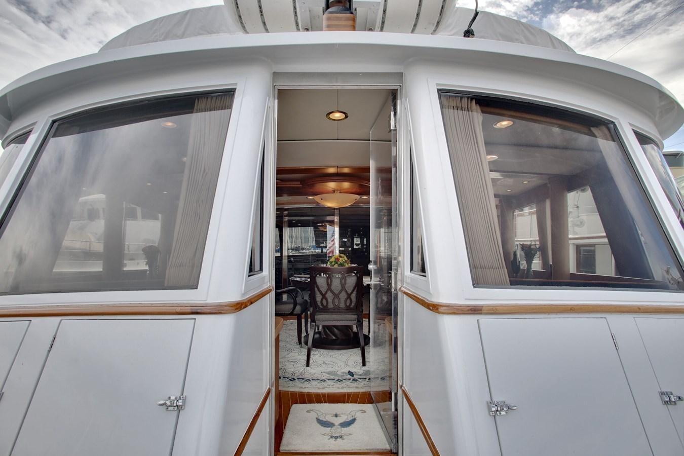 inside of a train aboard ALEXIS Yacht for Sale