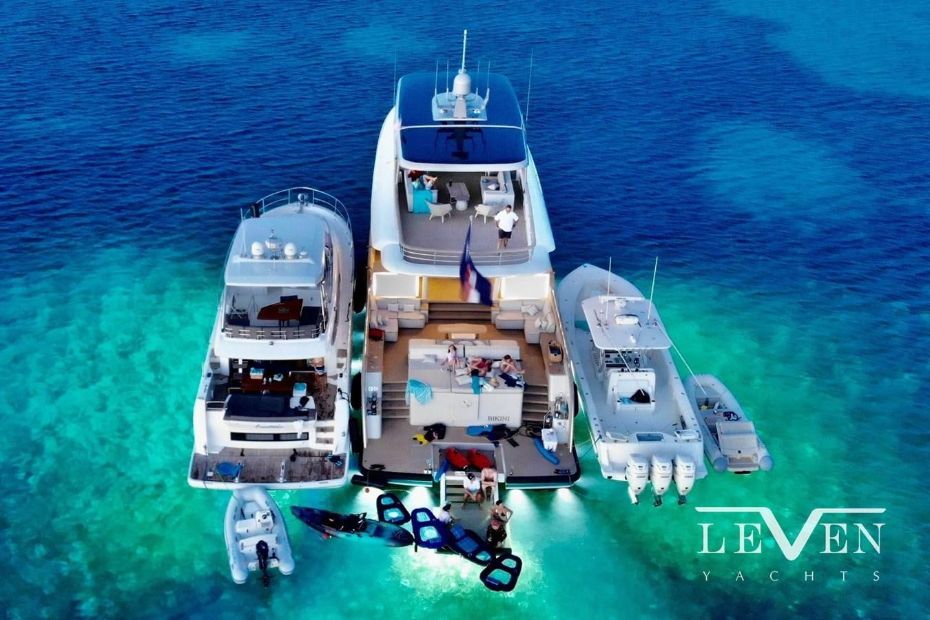 a group of boats on the water aboard LEVEN 90 LV01 Yacht for Sale