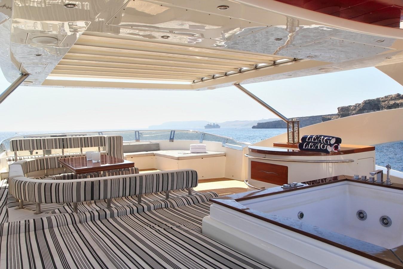 a boat on the water aboard SICILIA IV Yacht for Sale