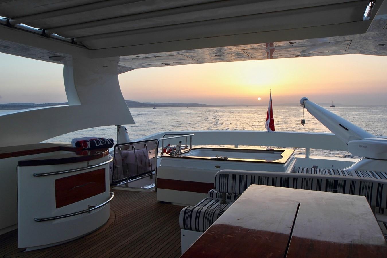 a boat on the water aboard SICILIA IV Yacht for Sale