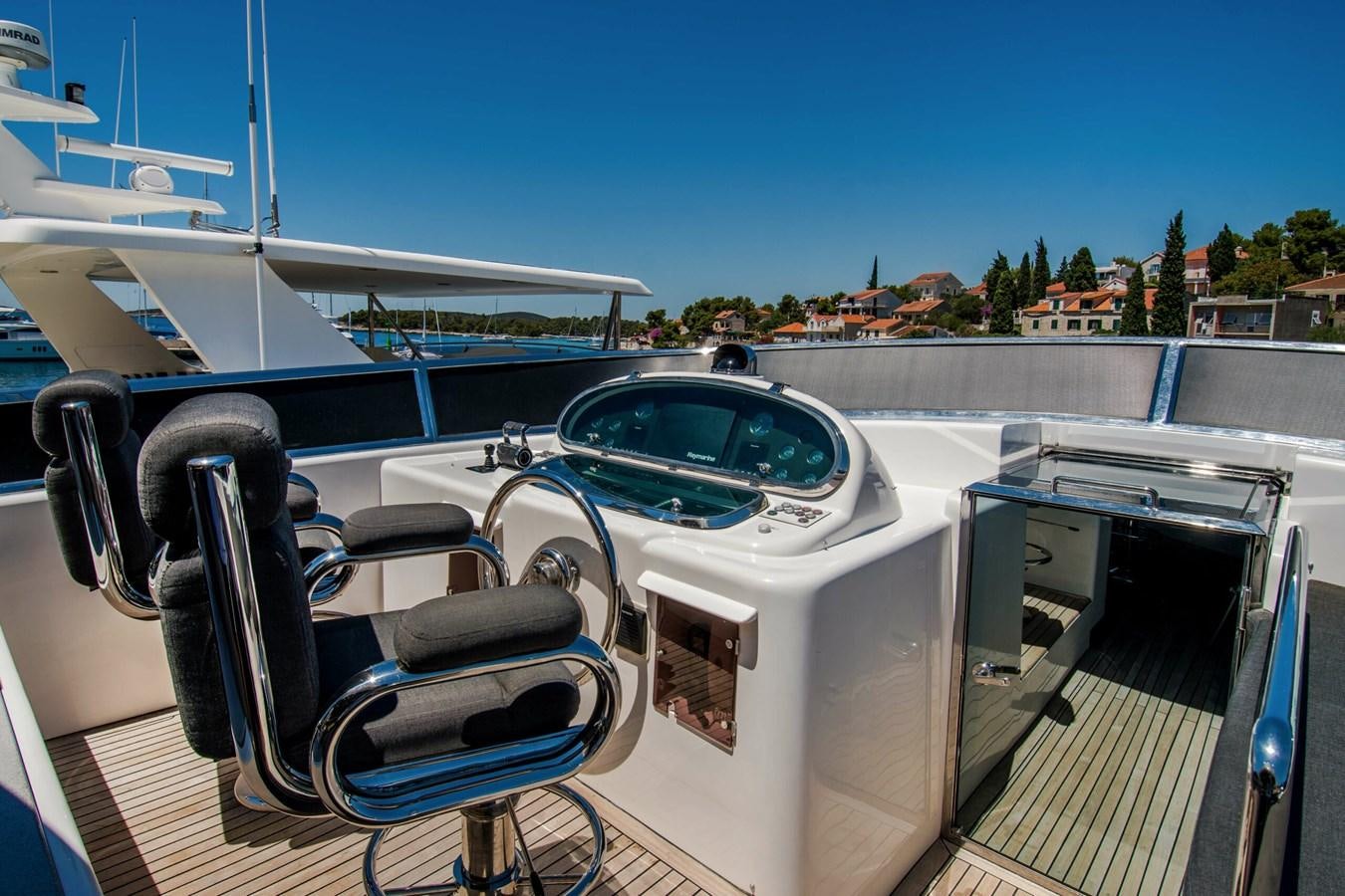 a boat on the water aboard CONTE ALBERTI Yacht for Sale