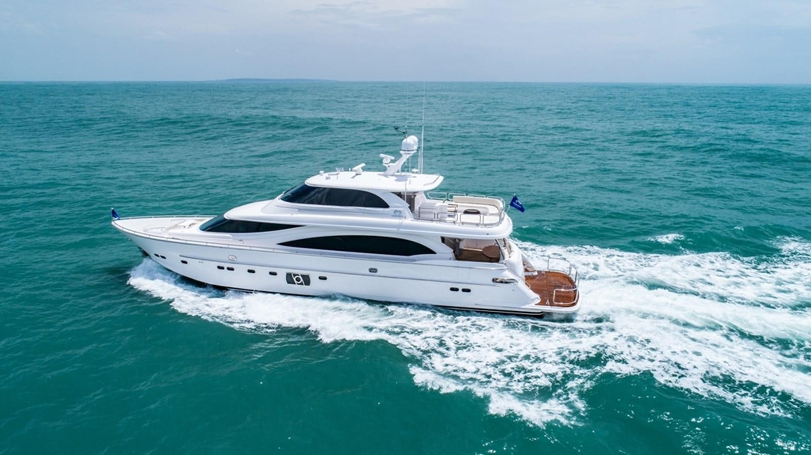 a white yacht on the water aboard FD90  (NEW BOAT SPEC)  Yacht for Sale