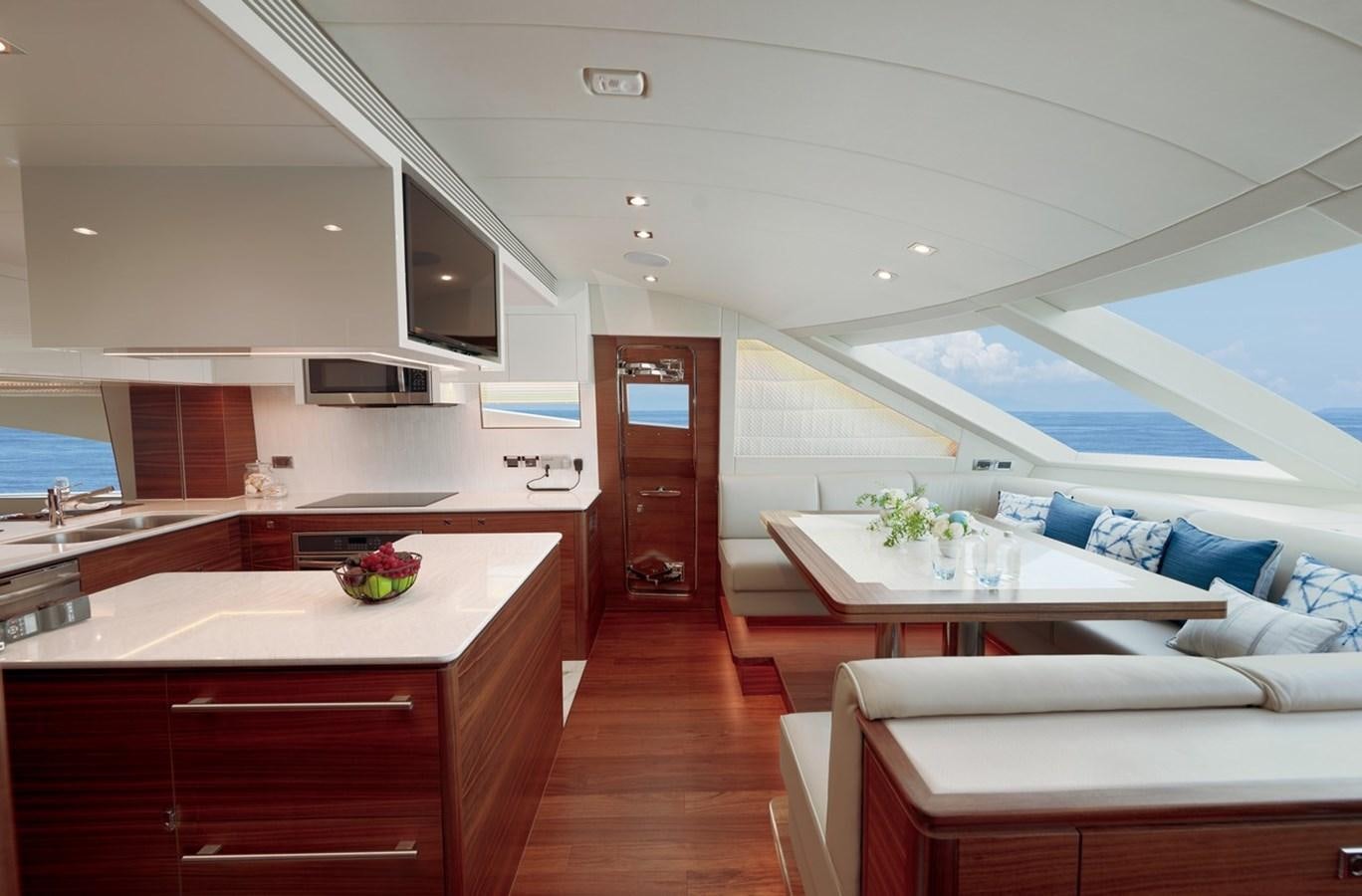 a room with a bed and a table aboard FD90  (NEW BOAT SPEC)  Yacht for Sale