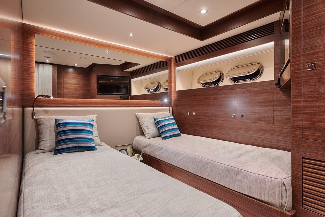 a couple of beds in a room aboard FD90  (NEW BOAT SPEC)  Yacht for Sale