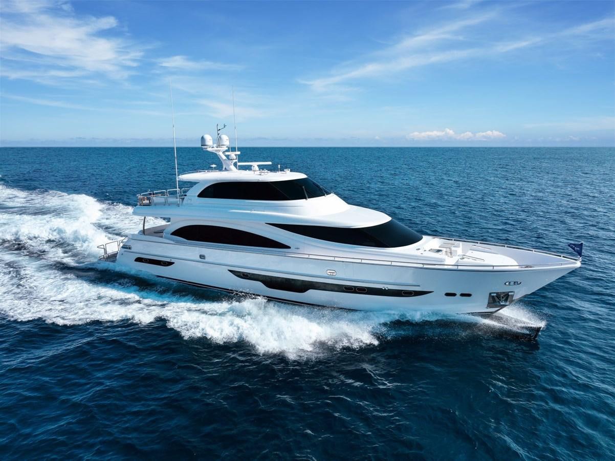 a white yacht on the water aboard FD90  (NEW BOAT SPEC)  Yacht for Sale