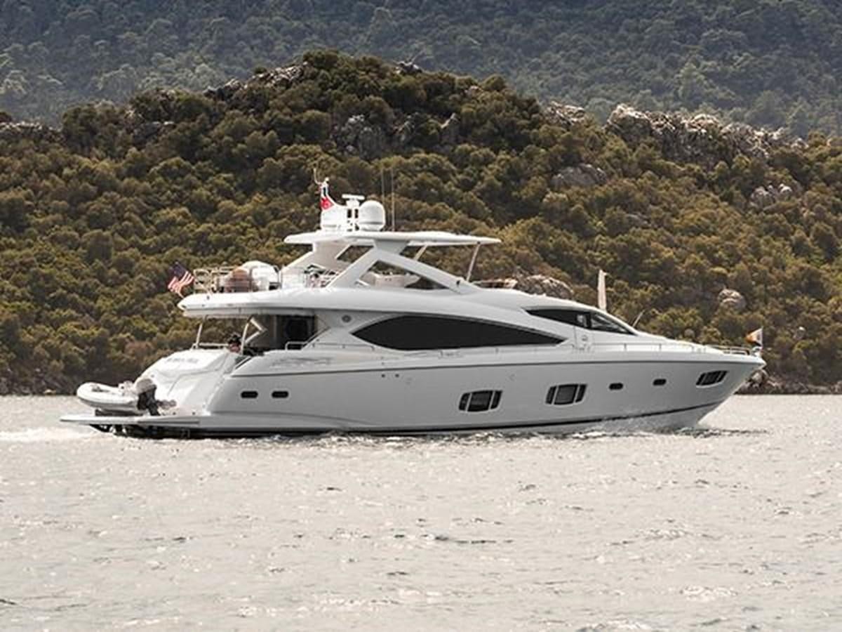 a boat on the beach aboard UNIQUE NAZ Yacht for Sale