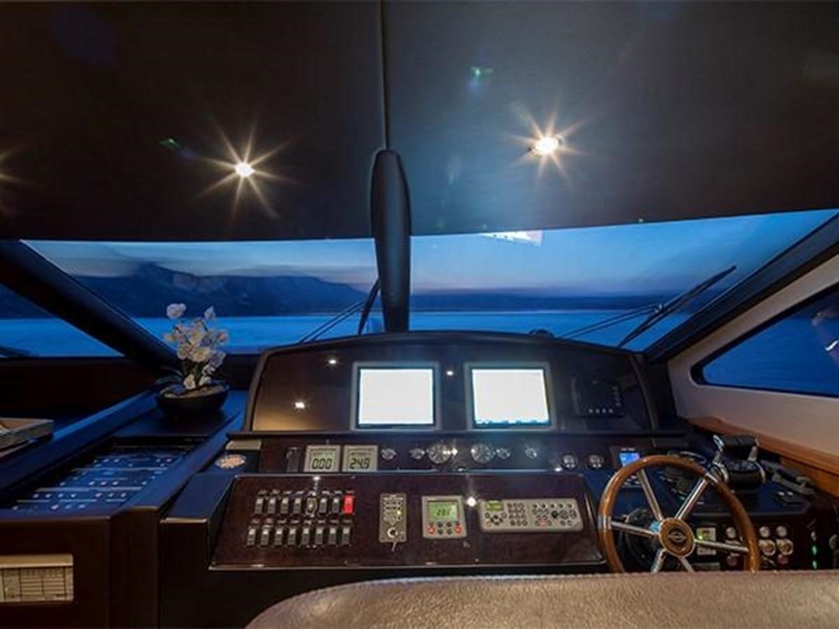 a computer with a screen and buttons aboard UNIQUE NAZ Yacht for Sale