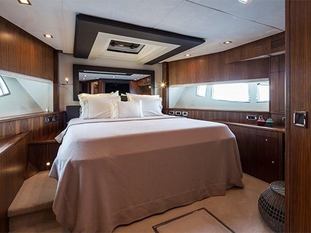 a bed in a cabin aboard UNIQUE NAZ Yacht for Sale