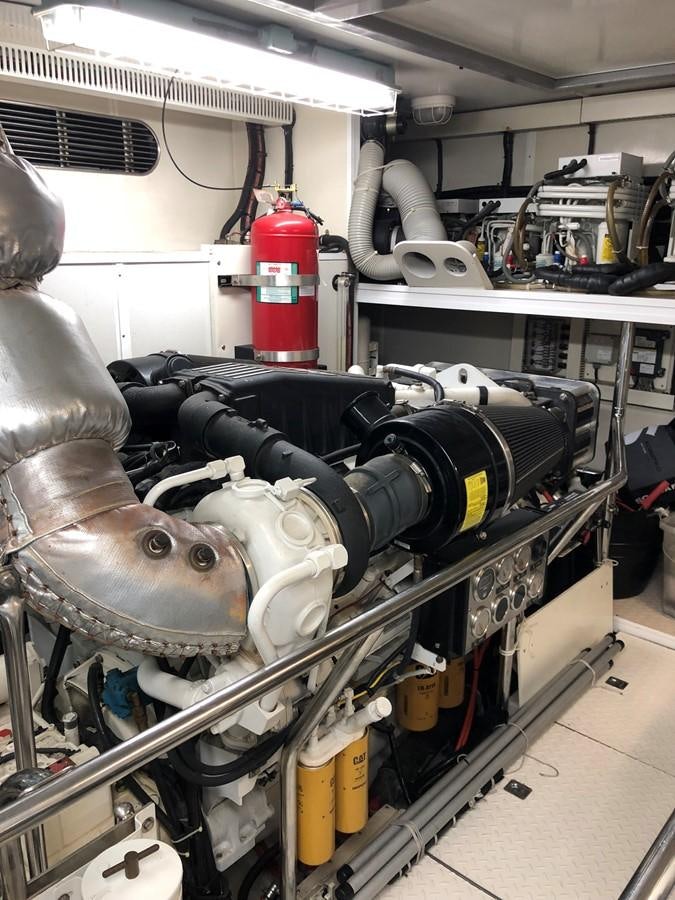 a machine with a large metal cylinder aboard NEW OCEAN 88 Yacht for Sale