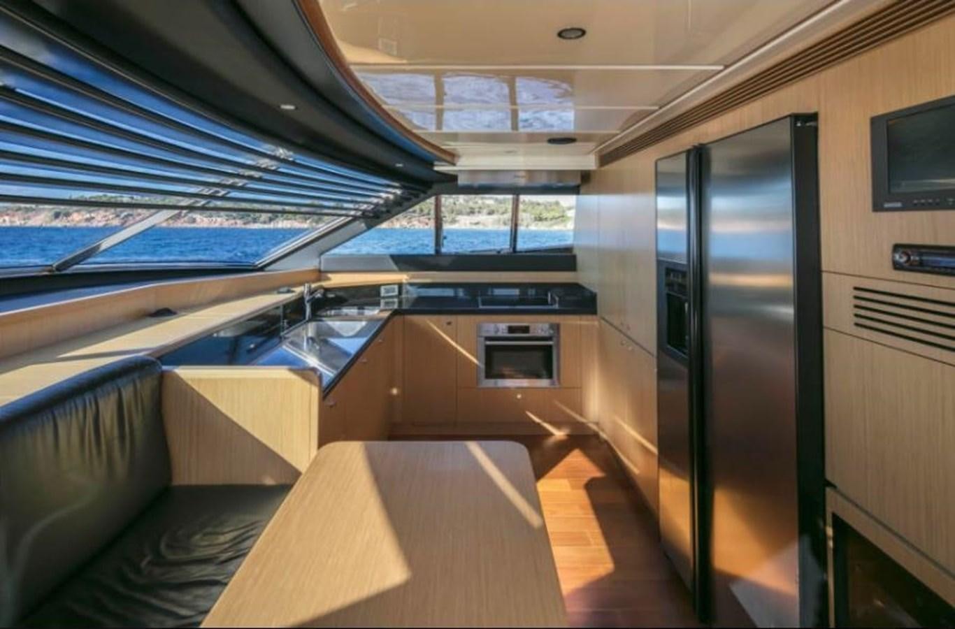 inside of a building with a table and chairs aboard FAIR LADY SILVIA Yacht for Sale