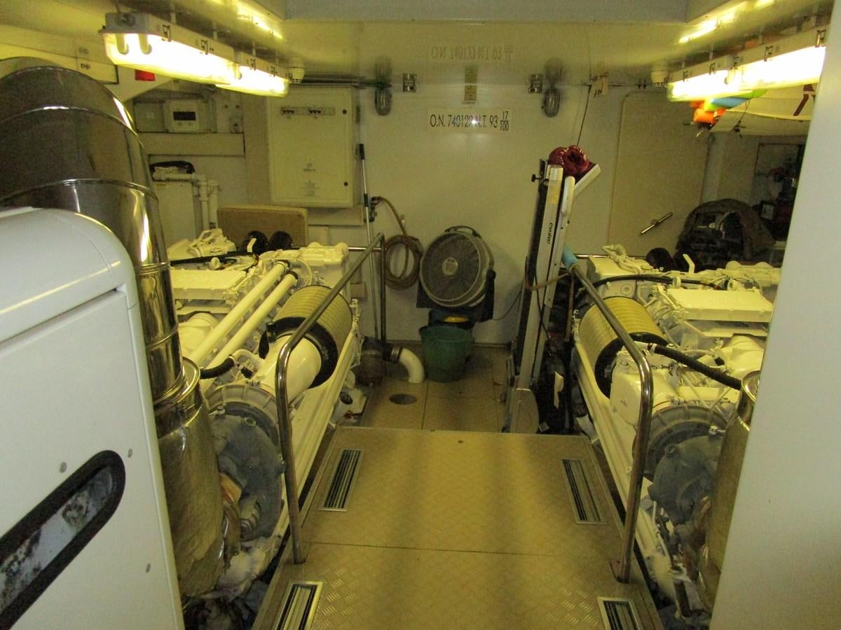 a room with machinery aboard NACL Yacht for Sale