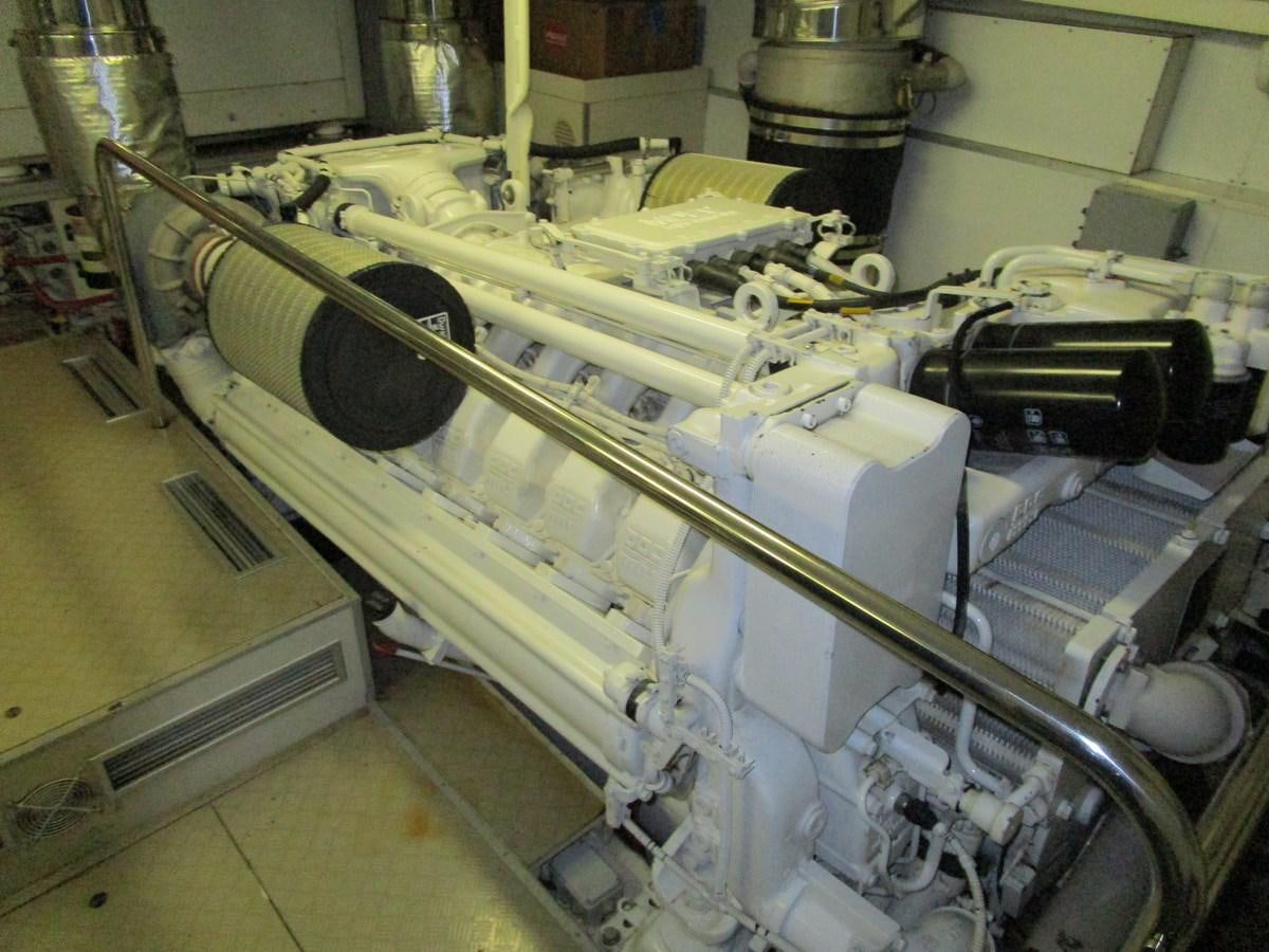 a large factory machinery aboard NACL Yacht for Sale