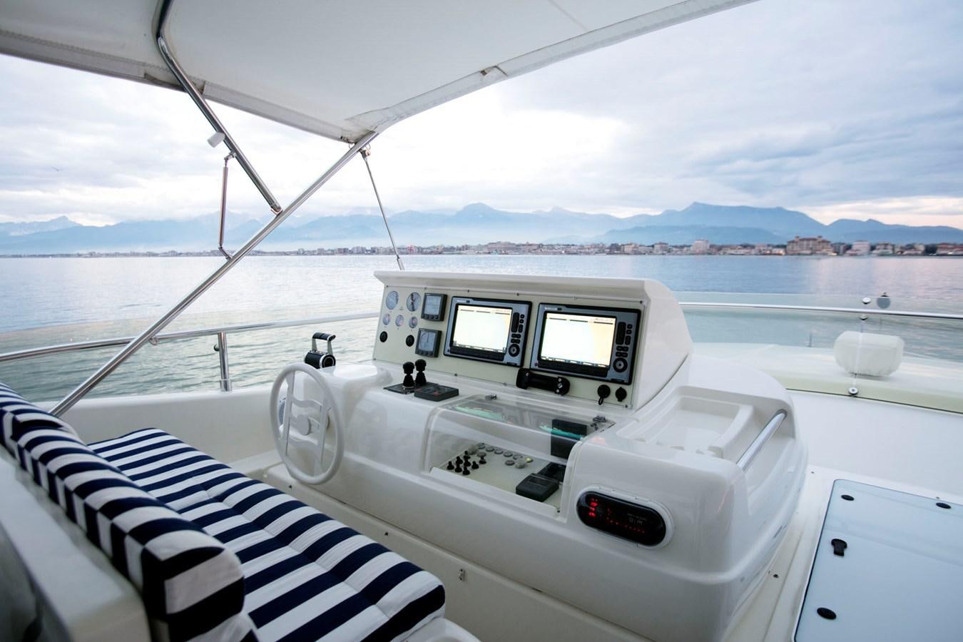 a cockpit of a boat aboard LADY VICTORIA Yacht for Sale