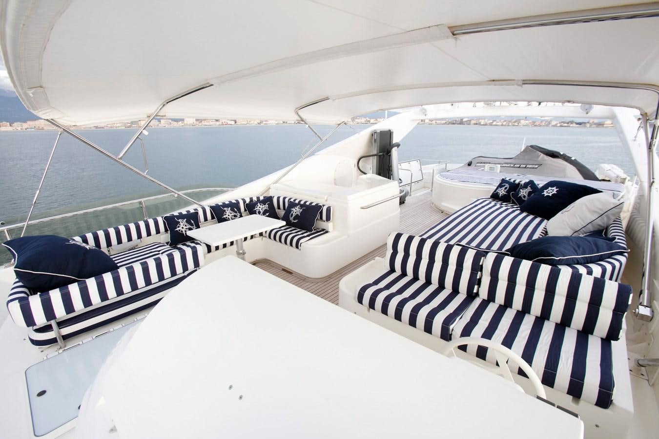 a plane with many seats aboard LADY VICTORIA Yacht for Sale