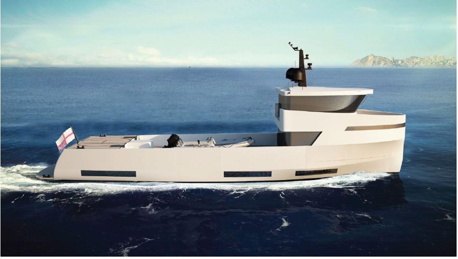 a white boat in the water aboard NAUCRATES 88 Yacht for Sale