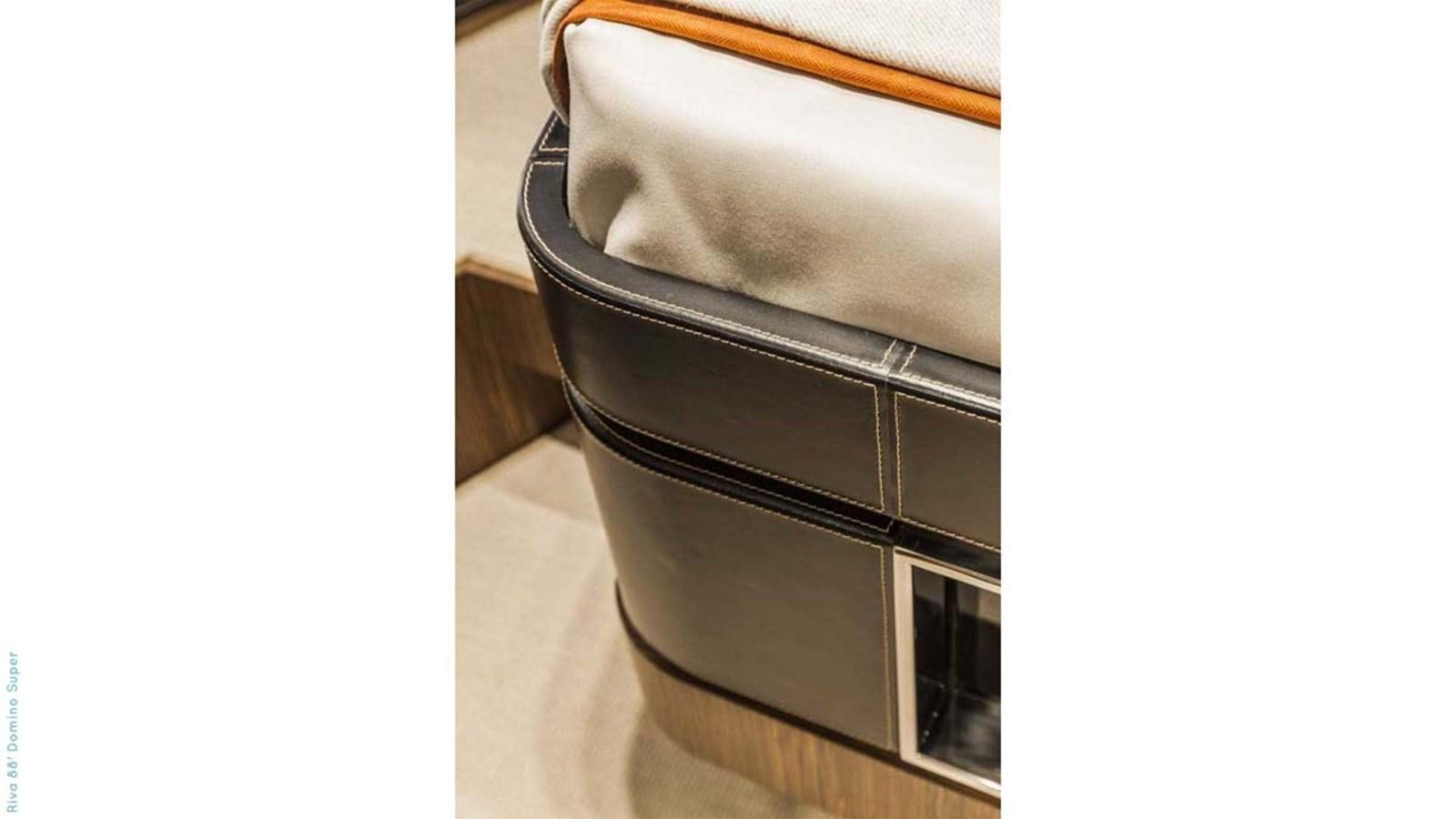 a black and white chair aboard FIRST SIGNS Yacht for Sale