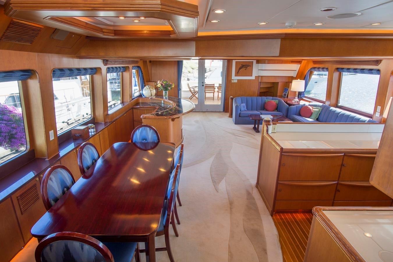inside of a train aboard SILVER WINGS Yacht for Sale