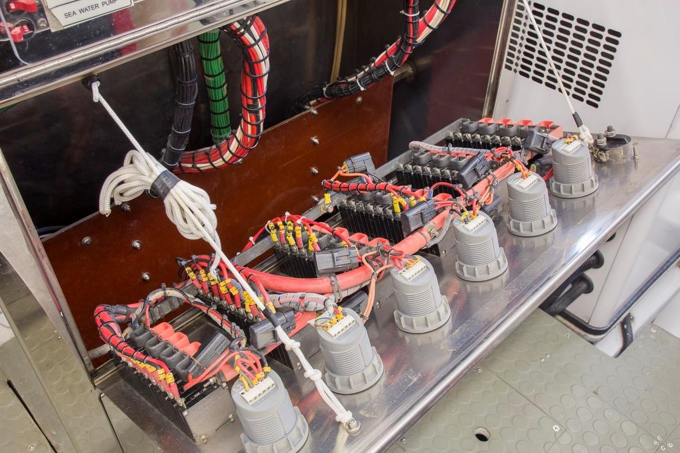 a table with many items on it aboard SILVER WINGS Yacht for Sale