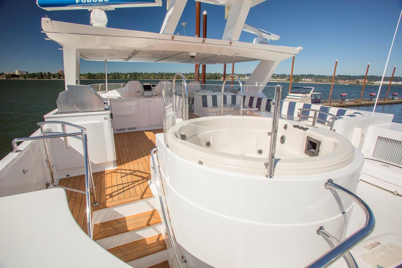 a boat on the water aboard SILVER WINGS Yacht for Sale