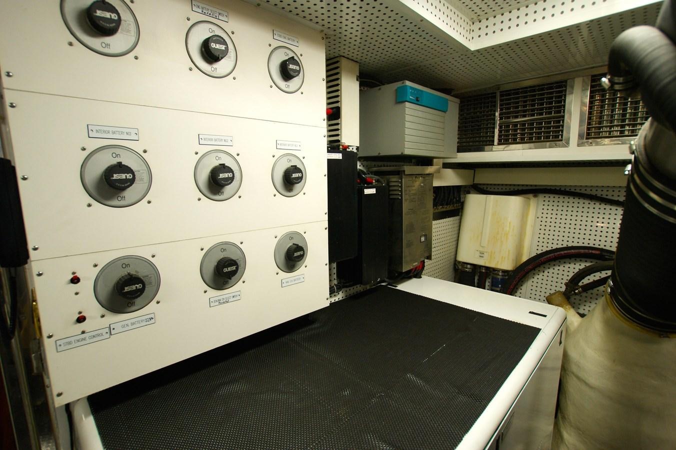 a person operating a machine aboard LORI ANN Yacht for Sale