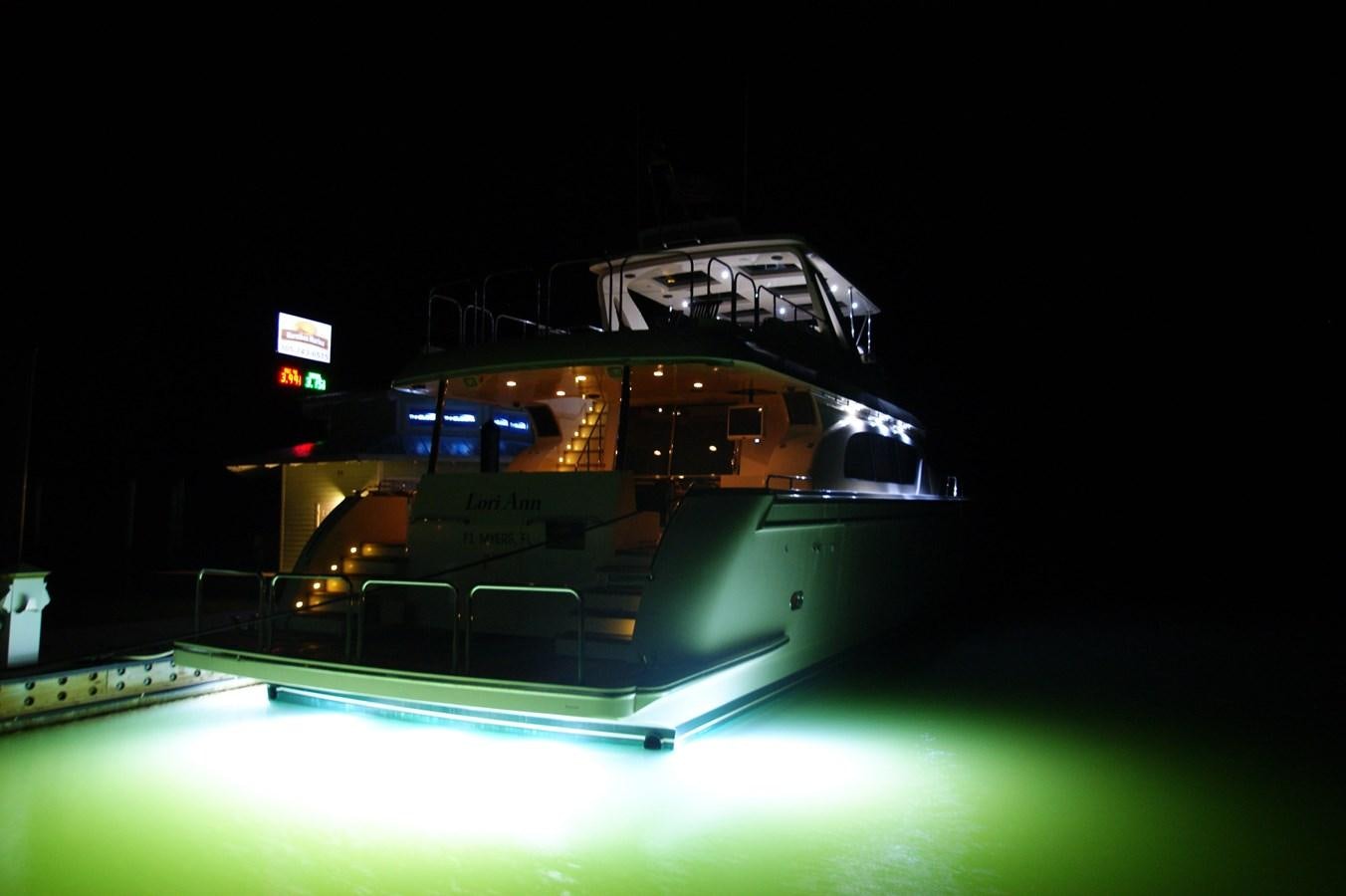 a black and white car aboard LORI ANN Yacht for Sale