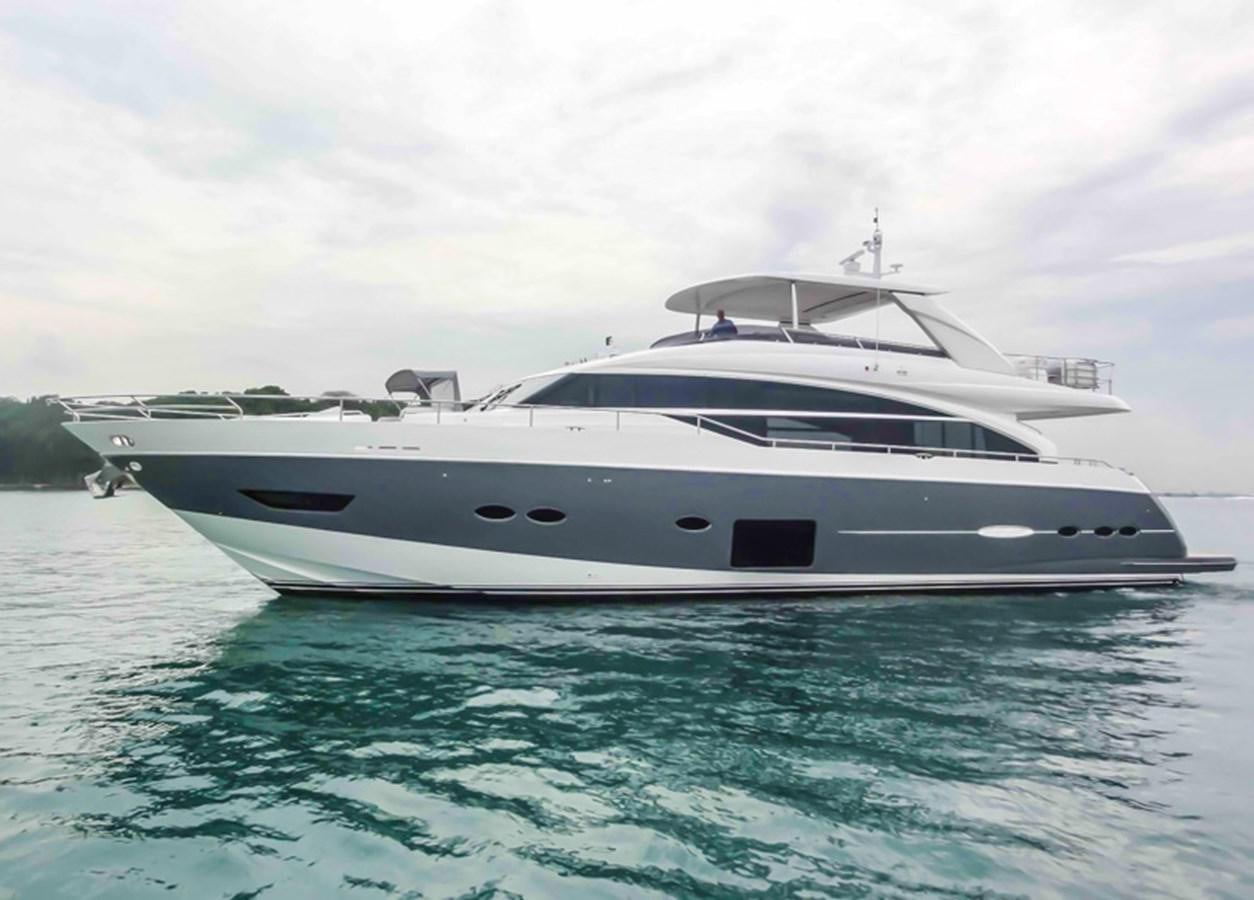 a white yacht in the water aboard SEDNA Yacht for Sale