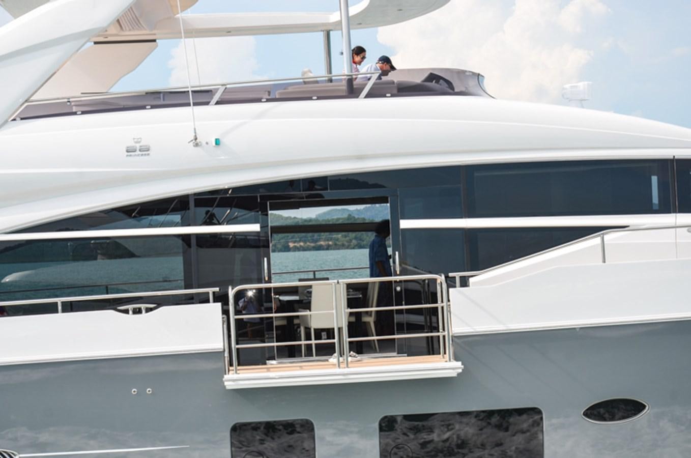 a boat with a door open aboard SEDNA Yacht for Sale
