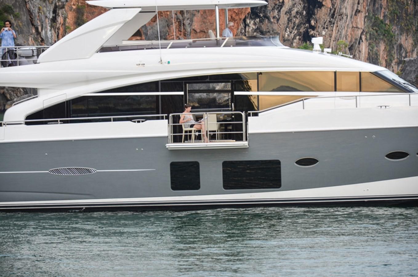 a boat on the water aboard SEDNA Yacht for Sale