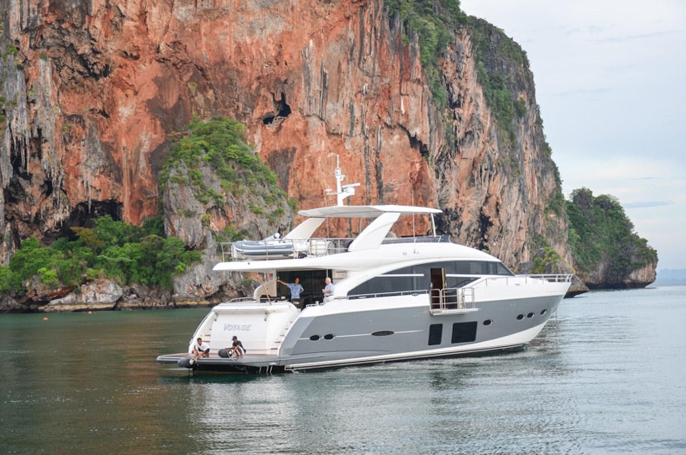 a boat on the water aboard SEDNA Yacht for Sale