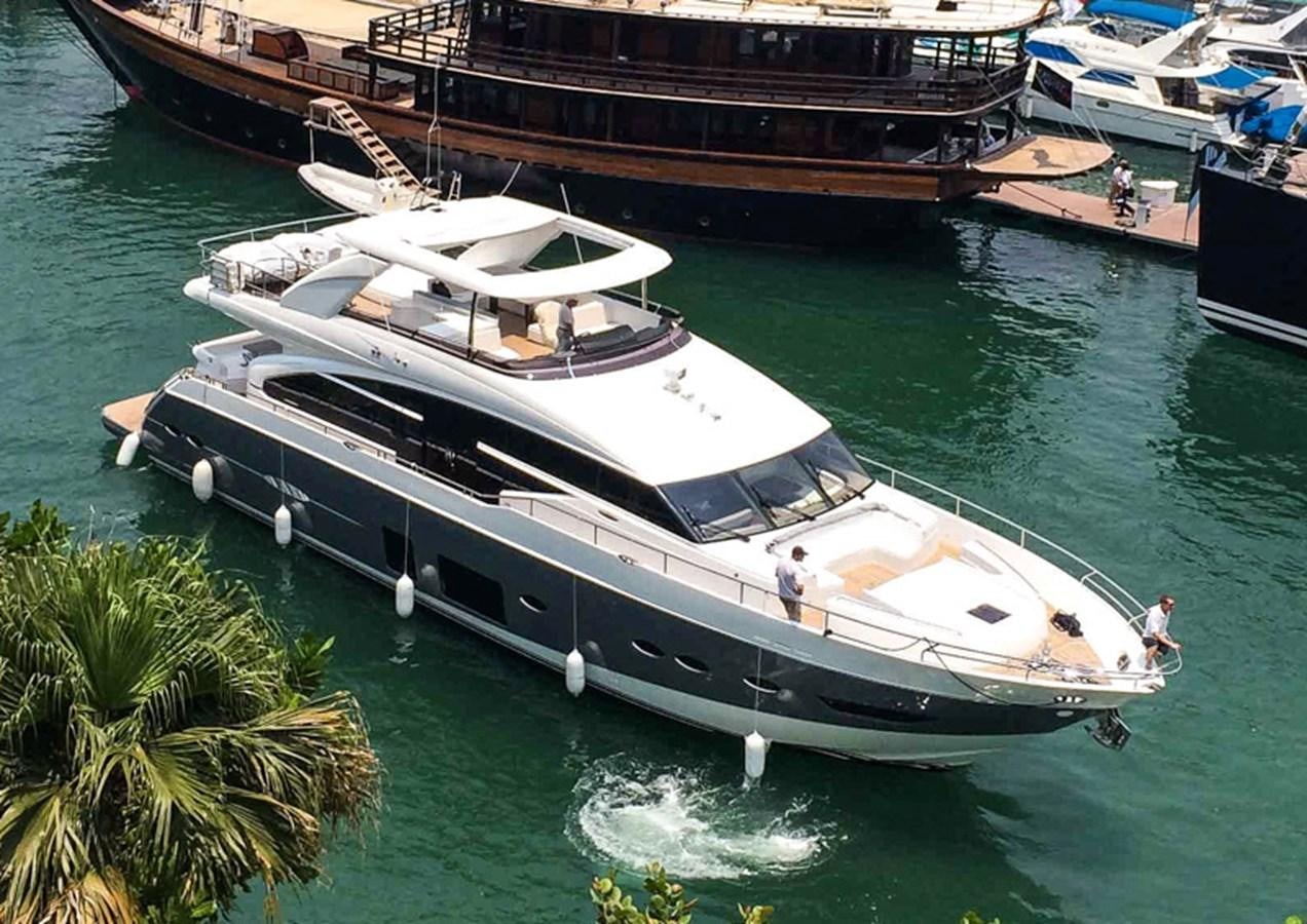 a boat in the water aboard SEDNA Yacht for Sale
