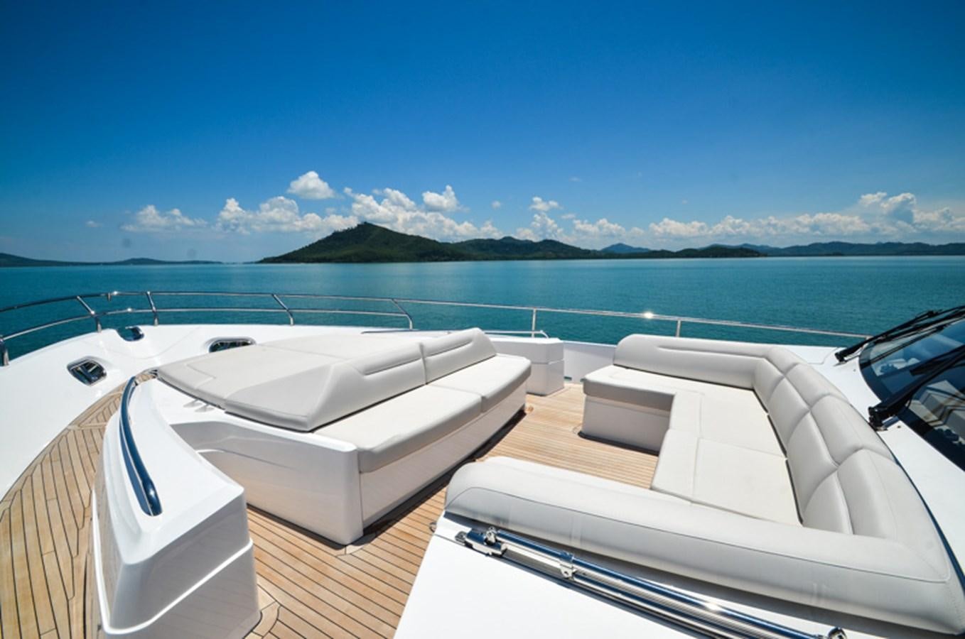 a boat on a deck aboard SEDNA Yacht for Sale