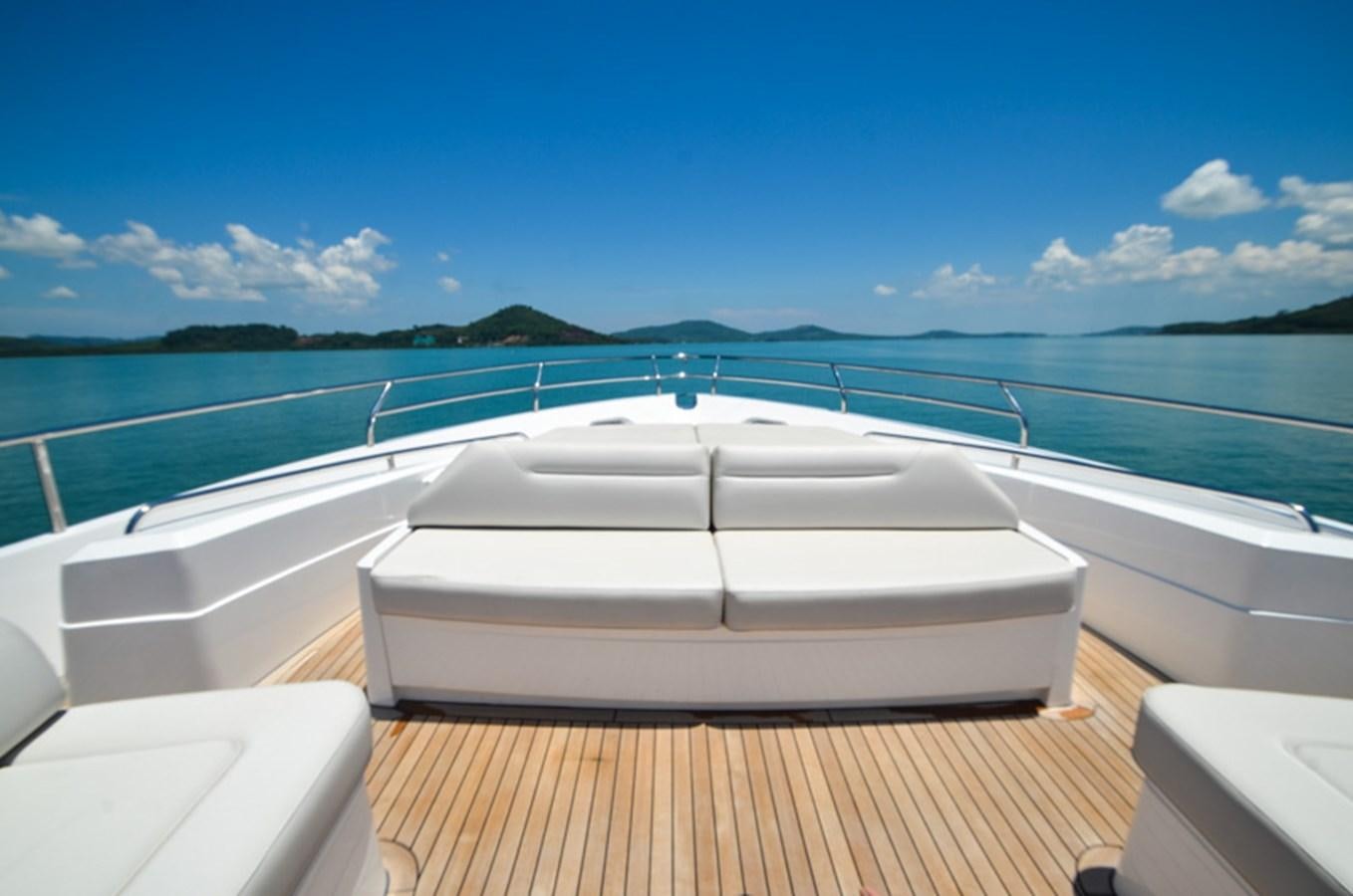 a boat on a deck aboard SEDNA Yacht for Sale
