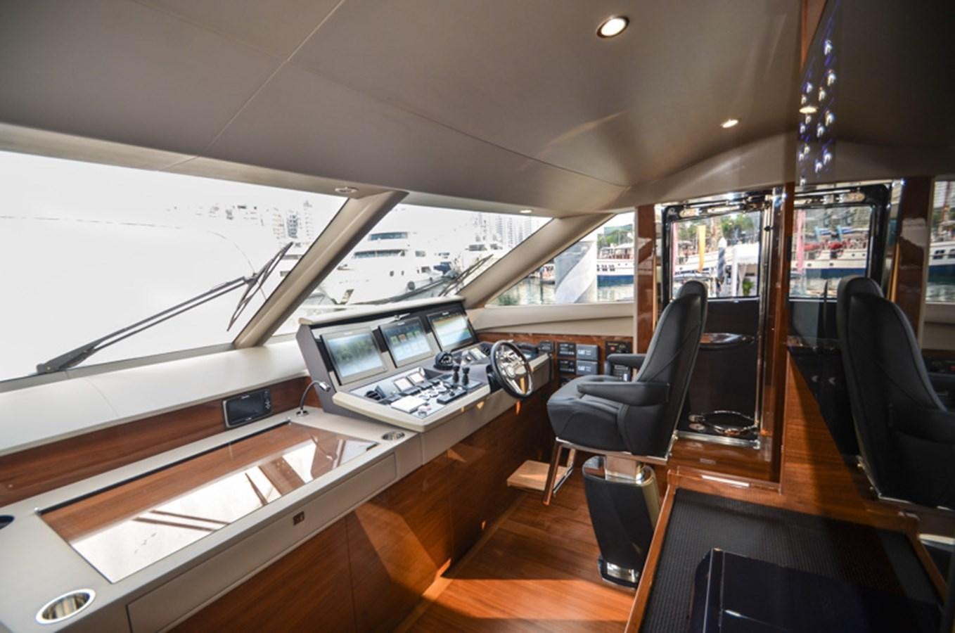 inside of a vehicle aboard SEDNA Yacht for Sale
