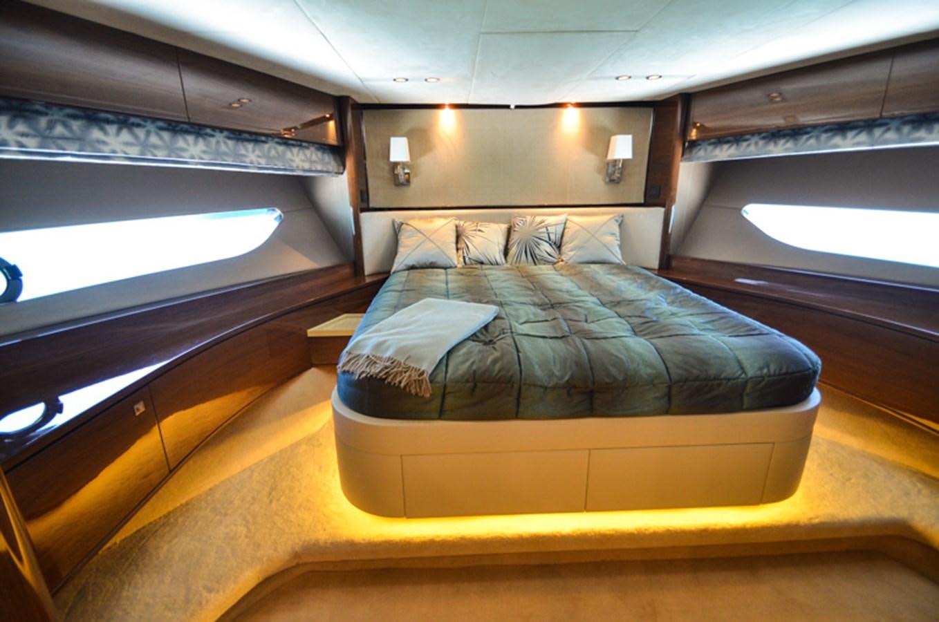 a bed in a train aboard SEDNA Yacht for Sale