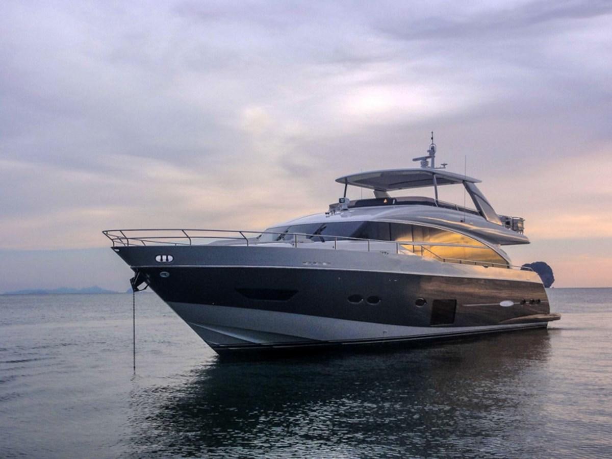 a white yacht in the water aboard SEDNA Yacht for Sale