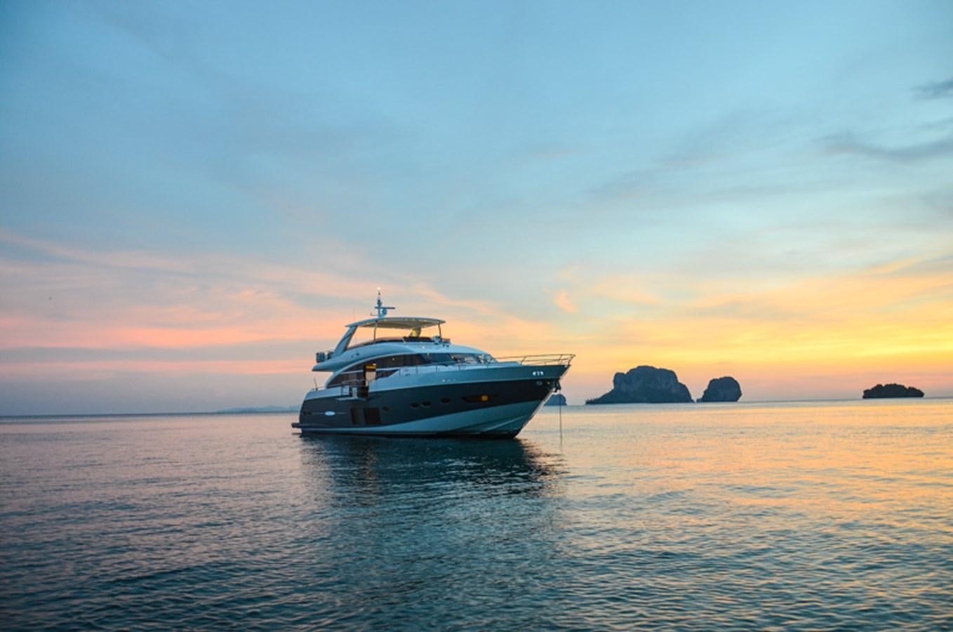 a boat on the water aboard SEDNA Yacht for Sale