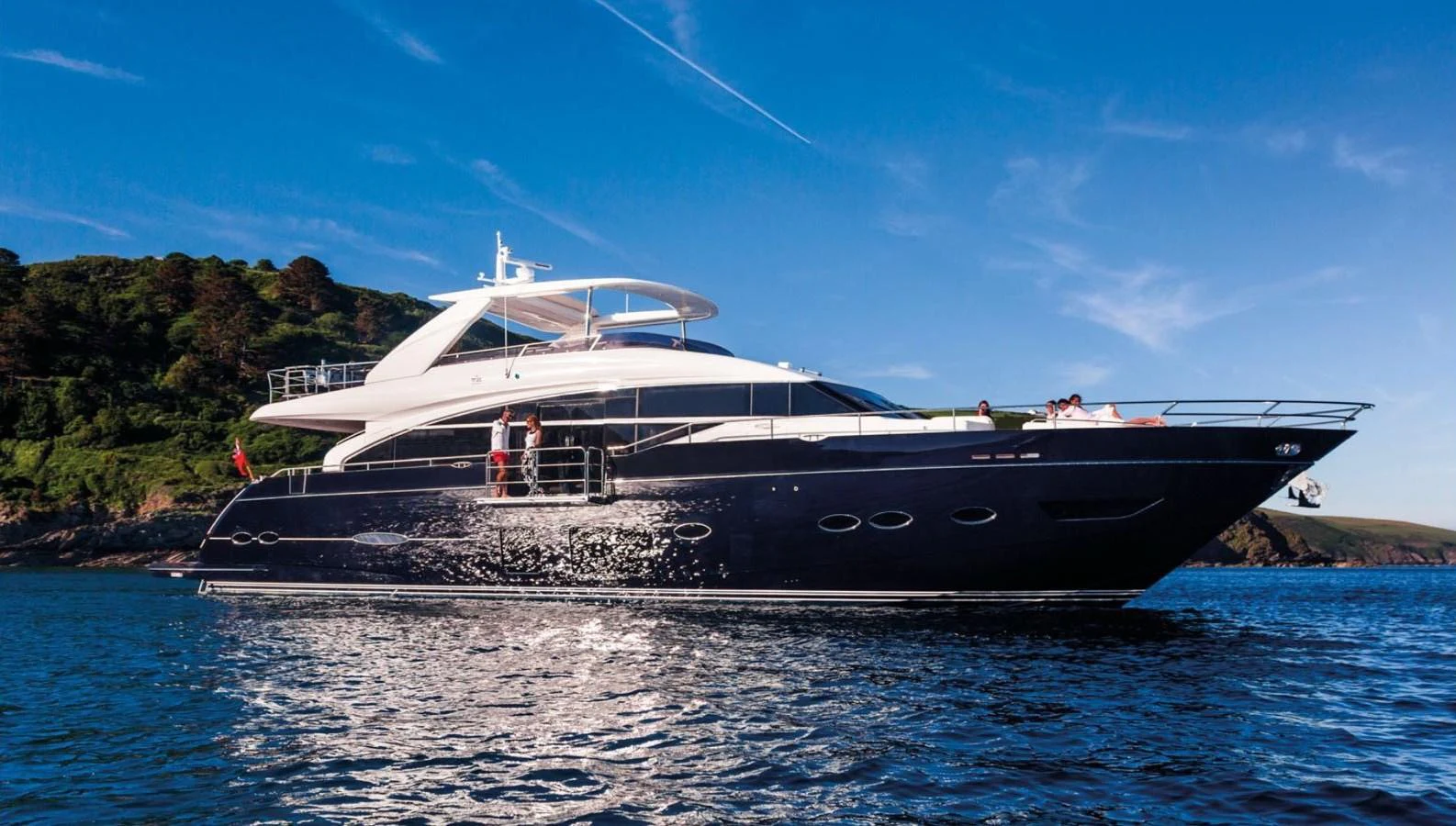 a boat on the water aboard ISLAND PRINCESS Yacht for Sale