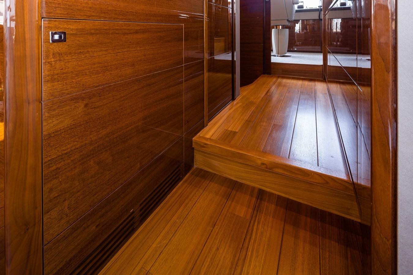 a wooden floor in a room aboard OCEAN Yacht for Sale