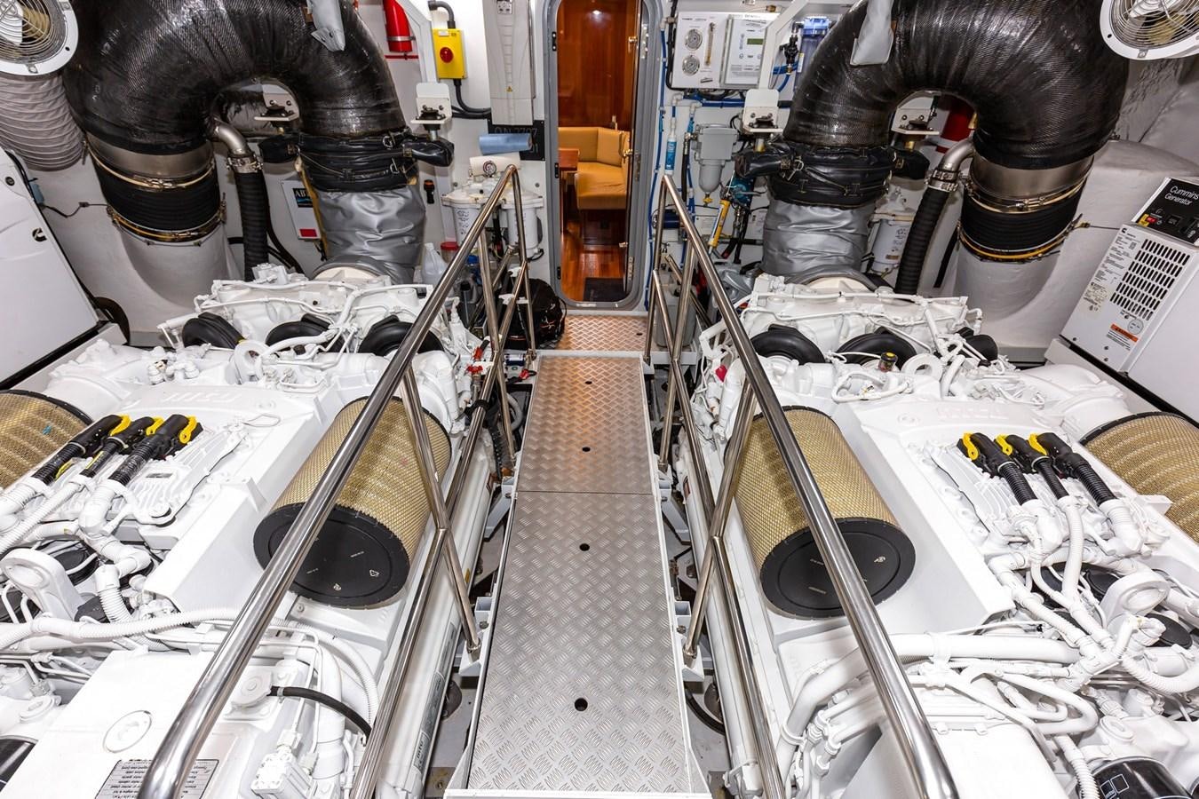 a machine with wires aboard OCEAN Yacht for Sale