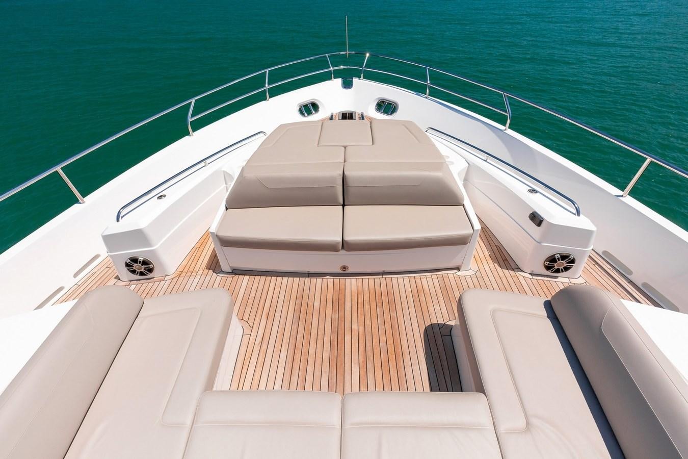 a boat on a deck aboard OCEAN Yacht for Sale