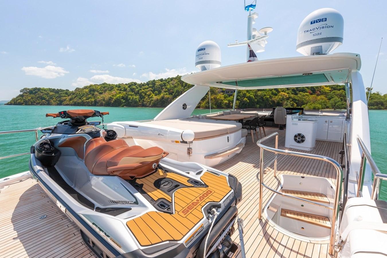 a boat on the water aboard OCEAN Yacht for Sale