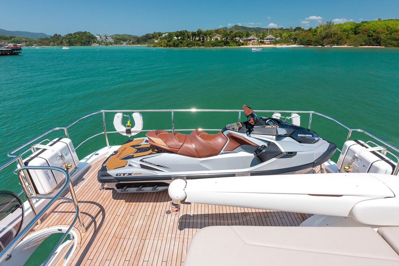 a boat on the water aboard OCEAN Yacht for Sale