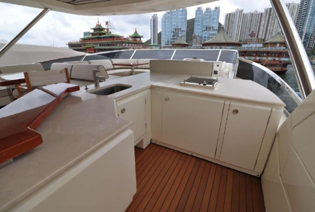a room with a view of a city and boats aboard AZIMUT AZ 85/124 Yacht for Sale