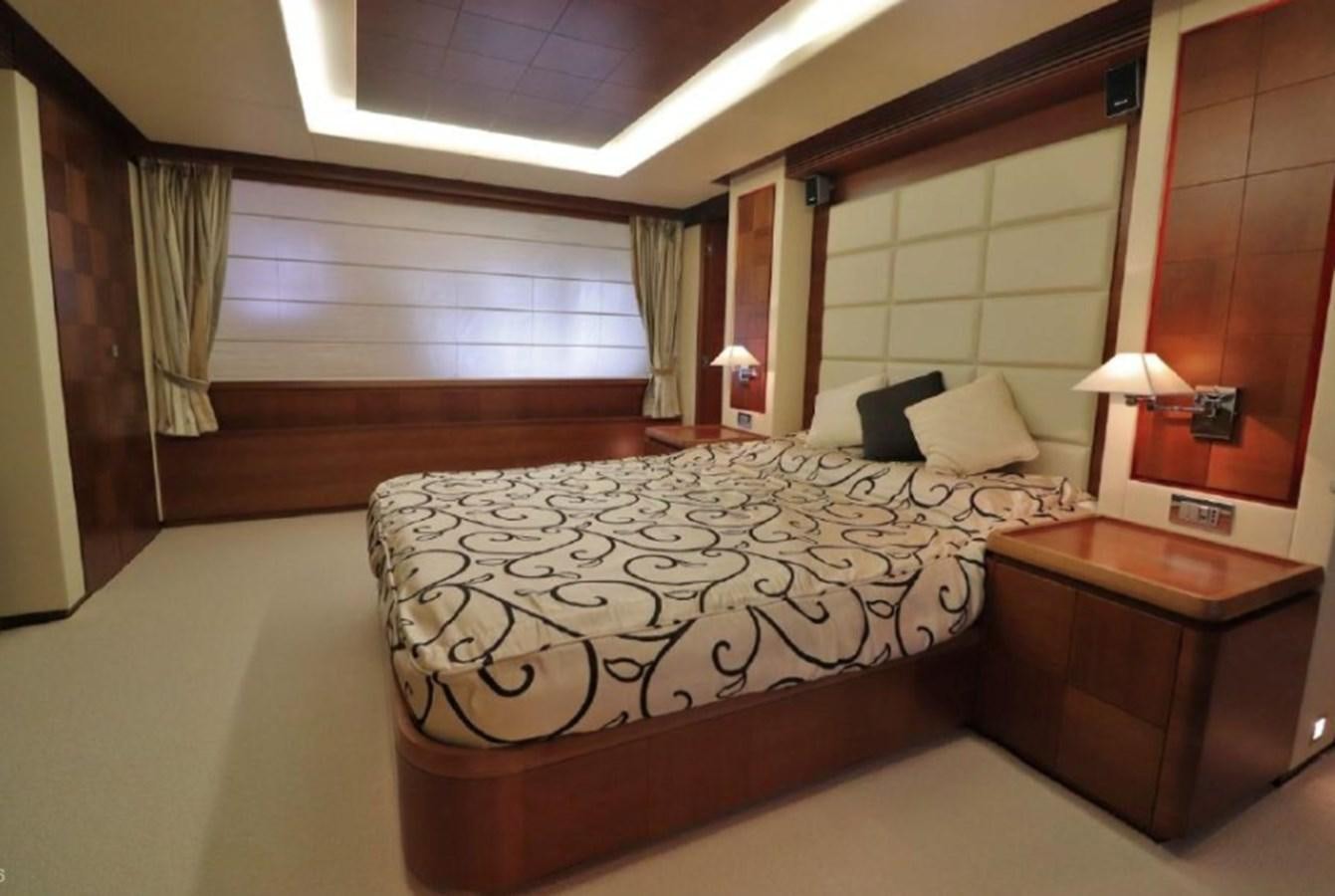 a bed in a hotel room aboard AZIMUT AZ 85/124 Yacht for Sale