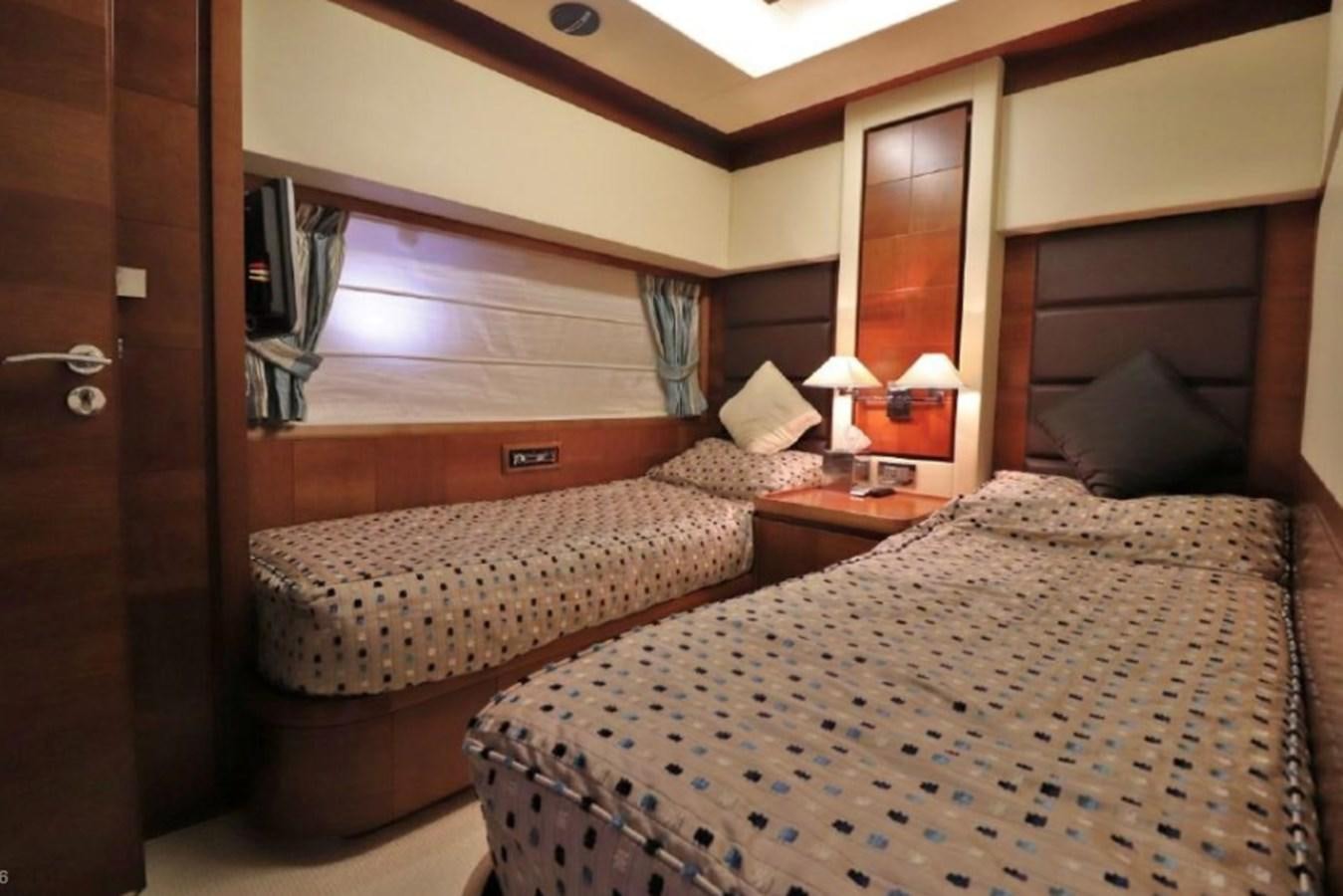 a couple of beds in a hotel room aboard AZIMUT AZ 85/124 Yacht for Sale