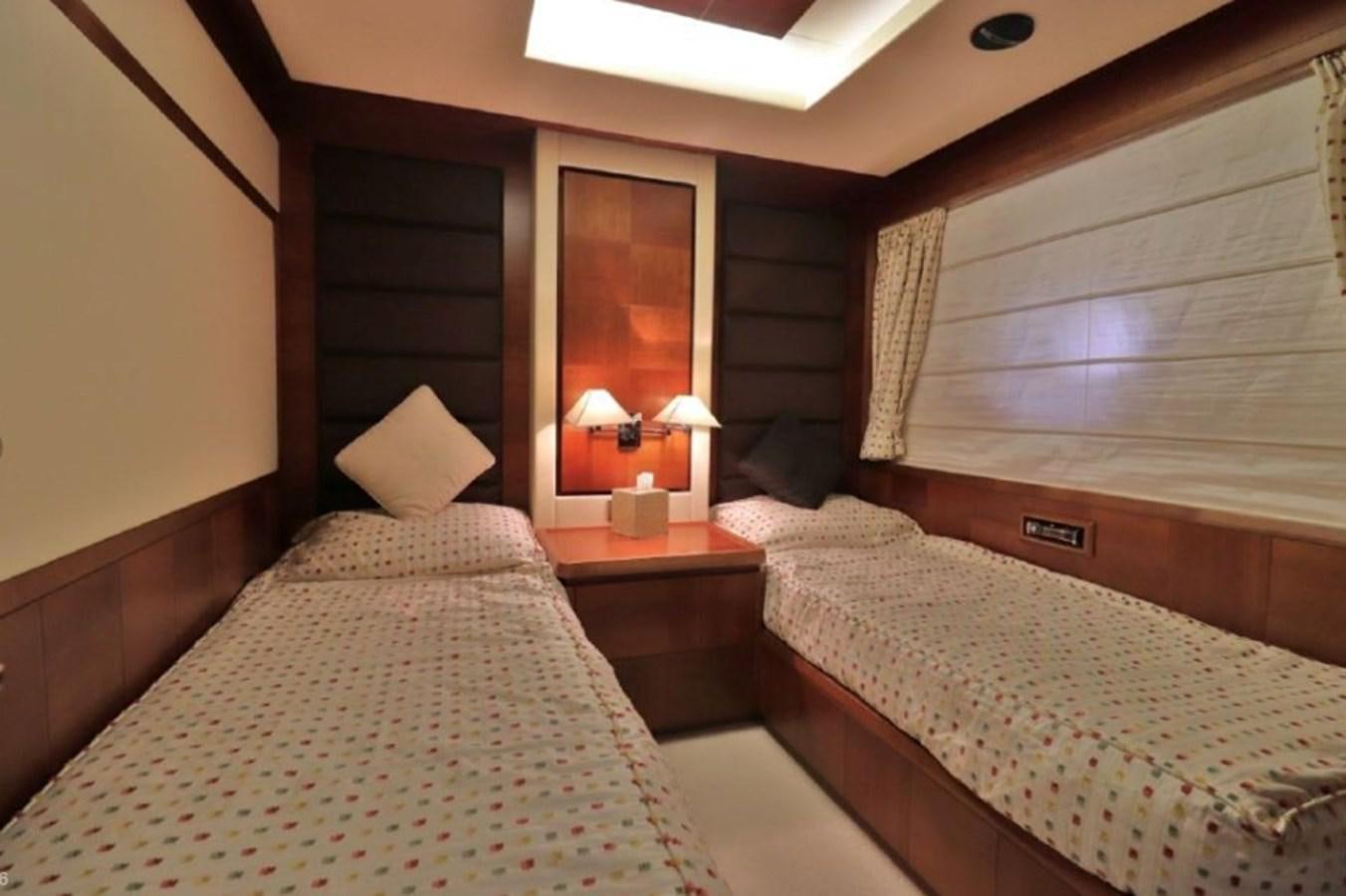 a couple of beds in a hotel room aboard AZIMUT AZ 85/124 Yacht for Sale