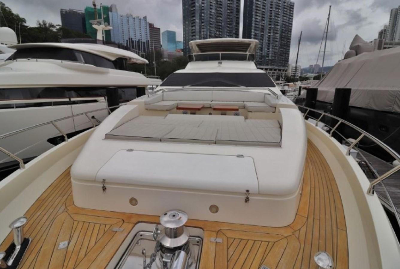 a boat on a deck aboard AZIMUT AZ 85/124 Yacht for Sale